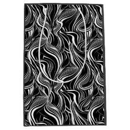 Creatieve zwart-wit naadloze abstracts medium cadeauzakje