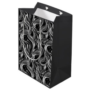 Creatieve zwart-wit naadloze abstracts medium cadeauzakje