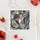 Creatieve zwart-wit naadloze abstracts servet (Insitu)