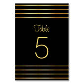 Creatieve Zwarte En Gouden Moderne Glamour Sjabloo Kaart (Voorkant)