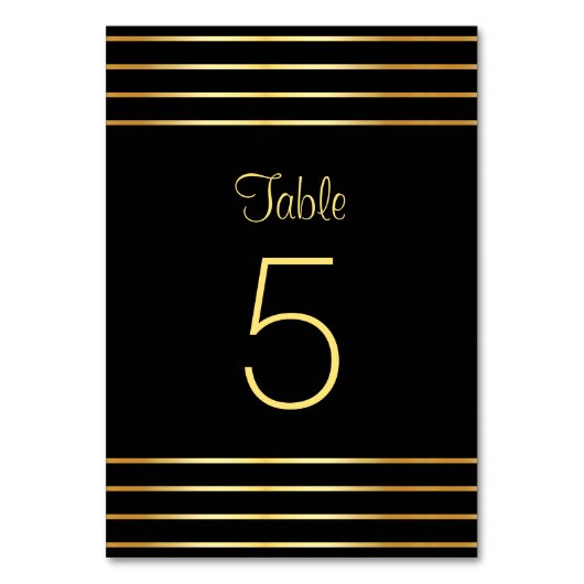 Creatieve Zwarte En Gouden Moderne Glamour Sjabloo Kaart (Voorkant)