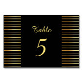 Creatieve Zwarte En Gouden Template Modern Elegant Kaart (Voorkant)