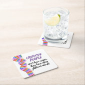 Creatieven cadeau. Grappig kunstenaar citaat Kartonnen Onderzetters (Insitu)