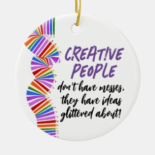 Creatieven cadeau. Grappig kunstenaar citaat Keramisch Ornament
