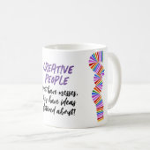 Creatieven cadeau. Grappig kunstenaar citaat Koffiemok (Voorkant rechts)