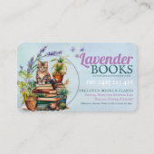 Creatieven Schrijver Boek Lover & Leuke Kitten Visitekaartje (Voorkant)