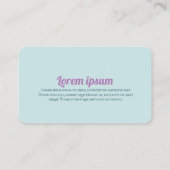 Creatieven Schrijver Boek Lover & Leuke Kitten Visitekaartje (Achterkant)