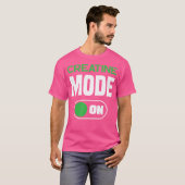 Creatine Monohydrate Modus Aan Grappig Supplement T-shirt (Voorkant volledig)