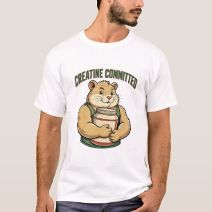 Creatine Toegewijd Grappige Spierhamster Fitness T-shirt