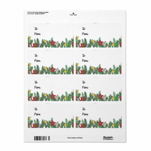 Creating Memories Around the Tree Etiket (Full Sheet)