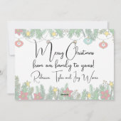 Creating Memories Around the Tree Feestdagenkaart (Achterkant)