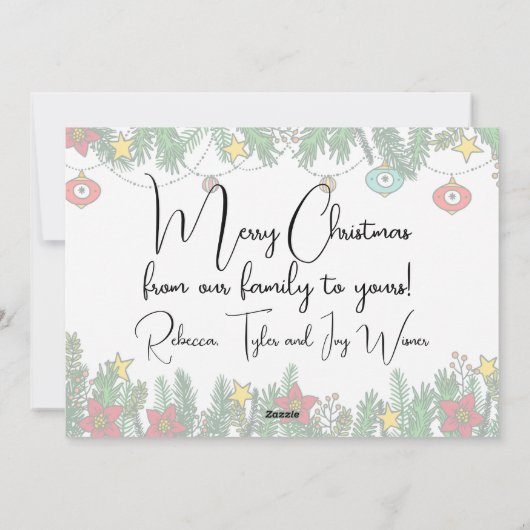 Creating Memories Around the Tree Feestdagenkaart (Achterkant)