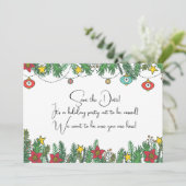 Creating Memories Around the Tree Save The Date (Staand voorkant)