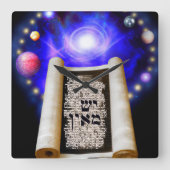 Creatio Ex Nihilo Vierkante Klok (Voorkant)