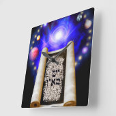 Creatio Ex Nihilo Vierkante Klok (Hoek)