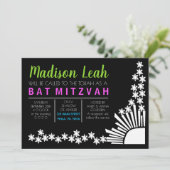 CREATION Bar Bat Mitzvah Uitnodiging (Staand voorkant)