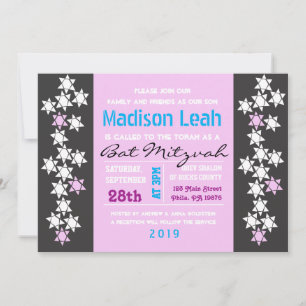 CREATION Bar Bat Mitzvah Uitnodiging