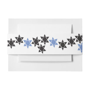 CREATION Bat Bar Mitzvah Invitation Band Wrap Uitnodigingen Wikkel