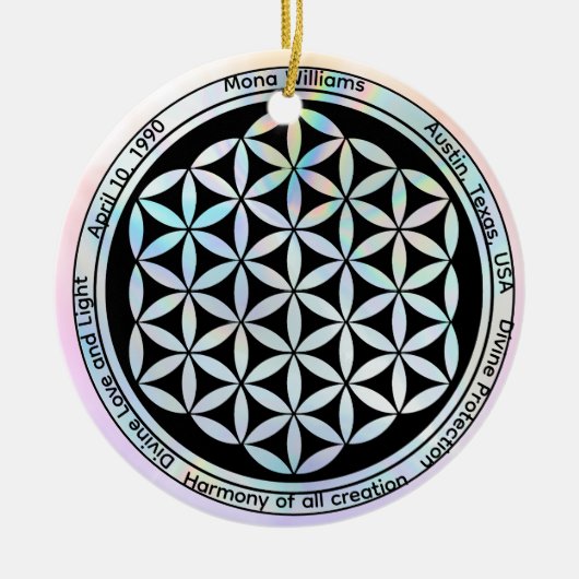 Creation Harmony Symbol  Keramisch Ornament (Voorkant)