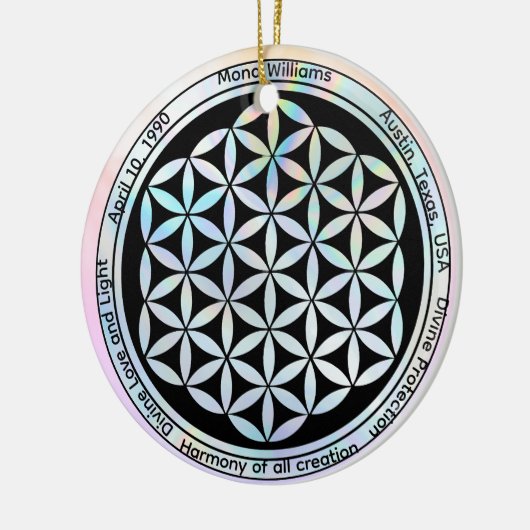 Creation Harmony Symbol  Keramisch Ornament (Links)