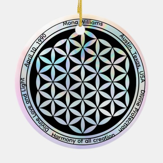 Creation Harmony Symbol  Keramisch Ornament (Achterkant)