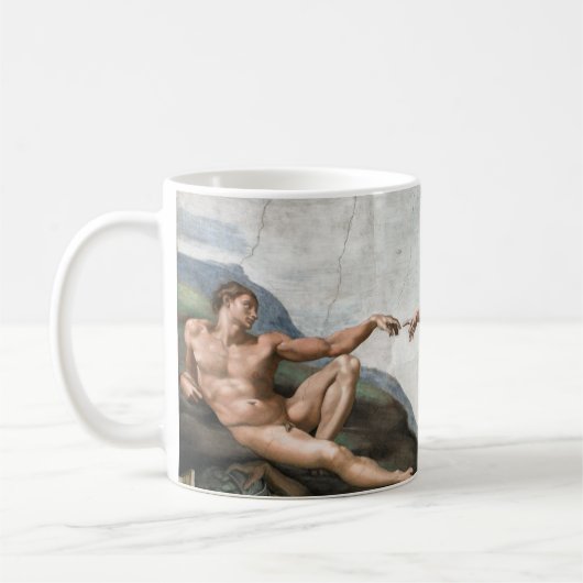 Creation of man koffiemok (Links)