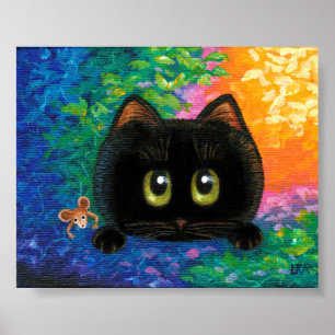 Creationals voor Black Cat Art-muizen Poster