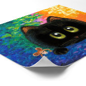 Creationals voor Black Cat Art-muizen Poster (Hoek)