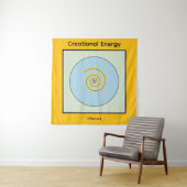 Creationeel energiesymbool wandkleed (In situ)