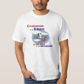 Creationisme versus wetenschap t-shirt (Voorkant)