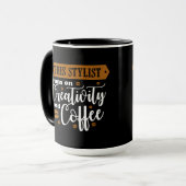 Creatitiviteit en Koffie Mok (Voorkant links)