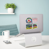 "Creatitiviteit is mijn weerstand" Compacte Collec Sticker (Laptop op bureau)