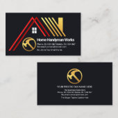 Creative A-Lijst Gold Roof Building Visitekaartje (Voorkant / Achterkant)