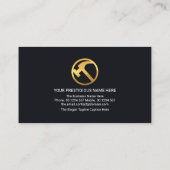 Creative A-Lijst Gold Roof Building Visitekaartje (Achterkant)