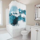 Creative abstract hand painted background, wallpap douchegordijn (In situ)