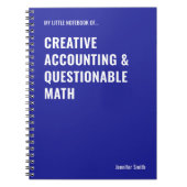 Creative Accounting & twijfelachtige Wiskunde Noti Notitieboek (Voorkant)
