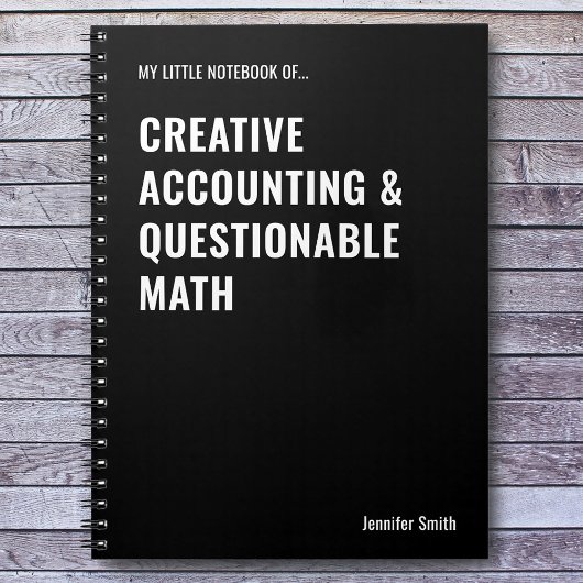 Creative Accounting & twijfelachtige Wiskunde Noti Notitieboek