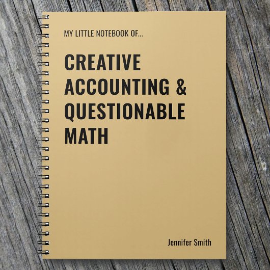 Creative Accounting & twijfelachtige Wiskunde Noti Notitieboek
