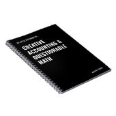 Creative Accounting & twijfelachtige Wiskunde Noti Notitieboek (Rechterzijde)