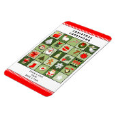 Creative Advent Calendar-Kaart voor Kerstmis Magneet (Linkerzijde)