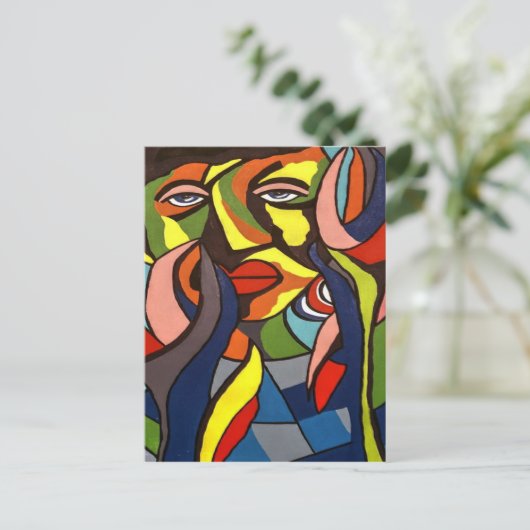 Creative African Art Briefkaart (Staand voorkant)