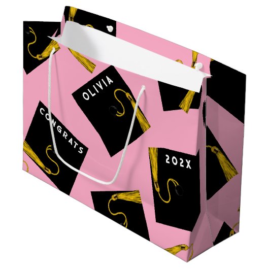 Creative Afstuderen 2025 Grote Geschenktas Groot Cadeauzakje (Voorkant Gekanteld)