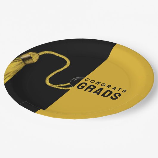 Creative Afstuderen Gold Paper-Borden Papieren Bordje (Gekanteld)