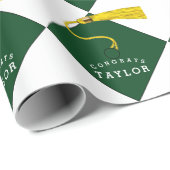 Creative Afstuderen Green Gift Wrapping Paper Cadeaupapier (Rol Hoek)