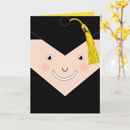 Creative Afstuderen Kaart (Gele Bloem)