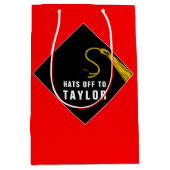 Creative Afstuderen Red Medium Gift Bag Cadeauzakje (Voorkant)