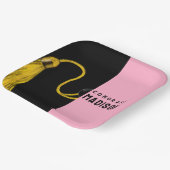 Creative Afstuderen Roze Papier Borden Papieren Bordje (Gebogen)