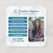 Creative Agency Digital Marketing Visitekaartje (Voorkant)