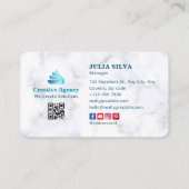 Creative Agency Digital Marketing Visitekaartje (Achterkant)