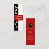 Creative Animal and Paws Motif Pet Sitter Mini Visitekaartje (Voorkant / Achterkant)